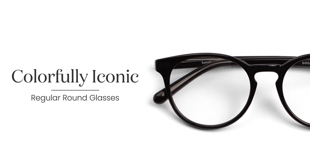 4) Colorfully Iconic - Regular Round Glasses
