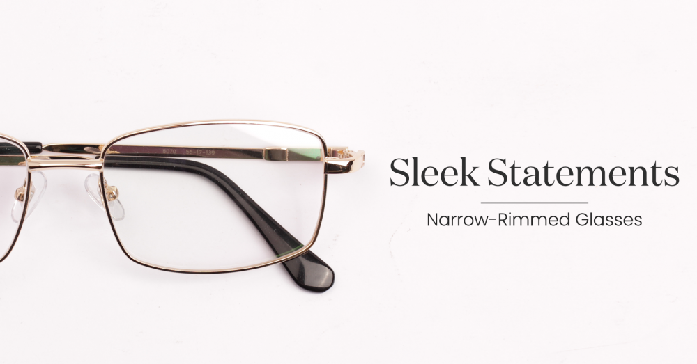 3) Sleek Statements - Narrow-Rimmed Glasses