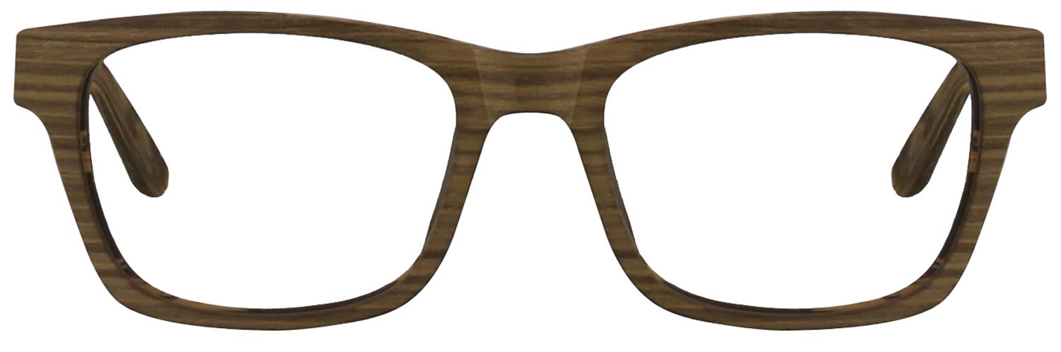 Wood Rectangle Eyeglasses 129045