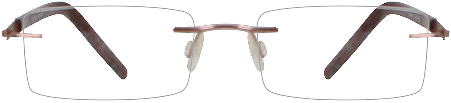 Rimless Rectangle Eyeglasses 143587
