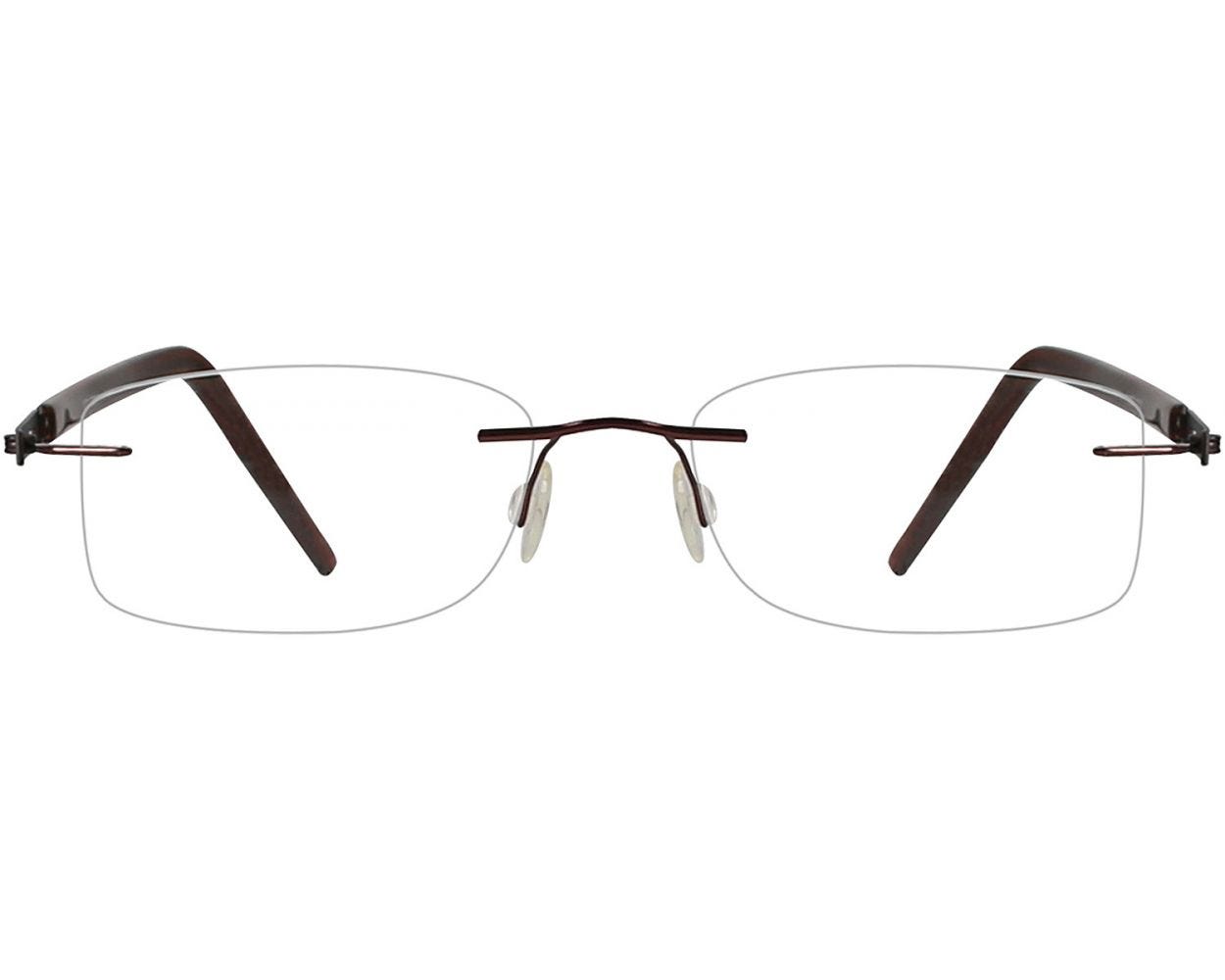 Rimless Rectangle Eyeglasses 143582 
